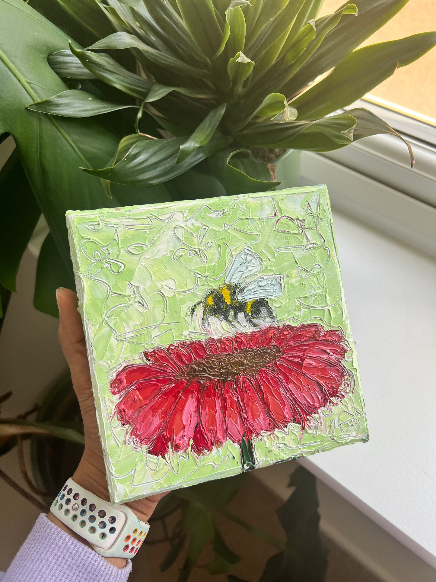 Busy Bee - 6"x6"