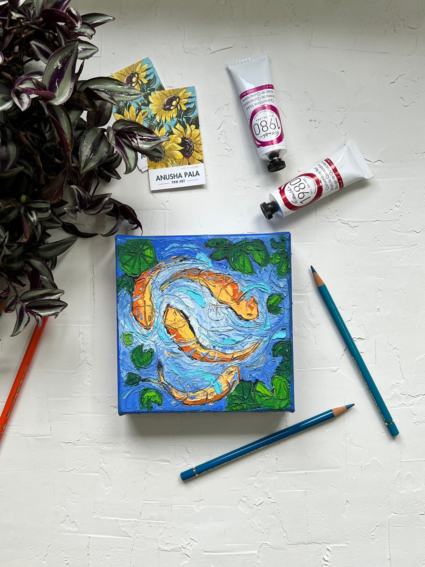 Koi pond - 6"x6"