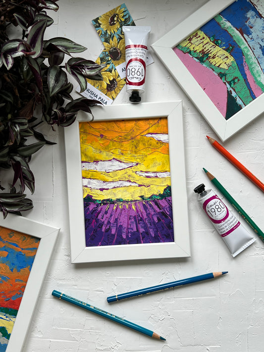 Lavender fields - 5"x7"