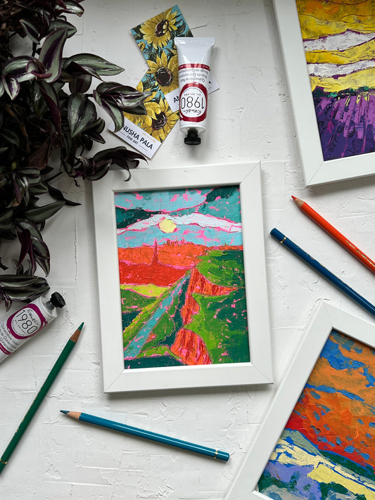 Arthur's seat view - 5"x7"