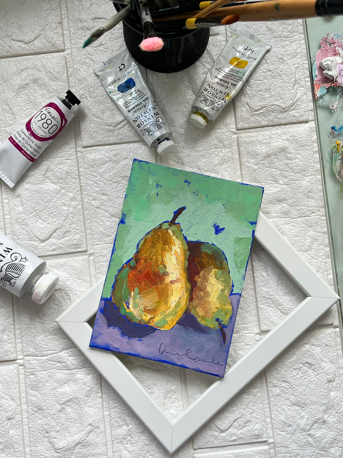 Pear-dise - 5"x7"