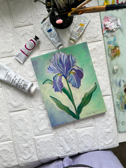 Blue Iris - 10"x8"