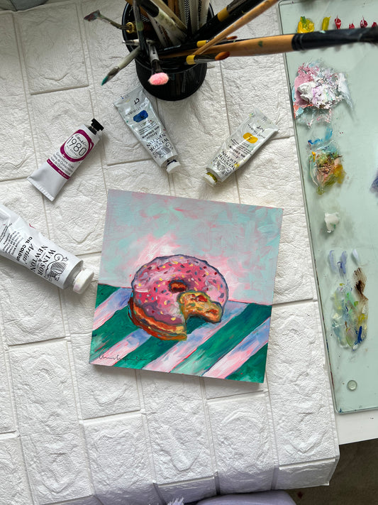 Donut eat me - 8"x8"