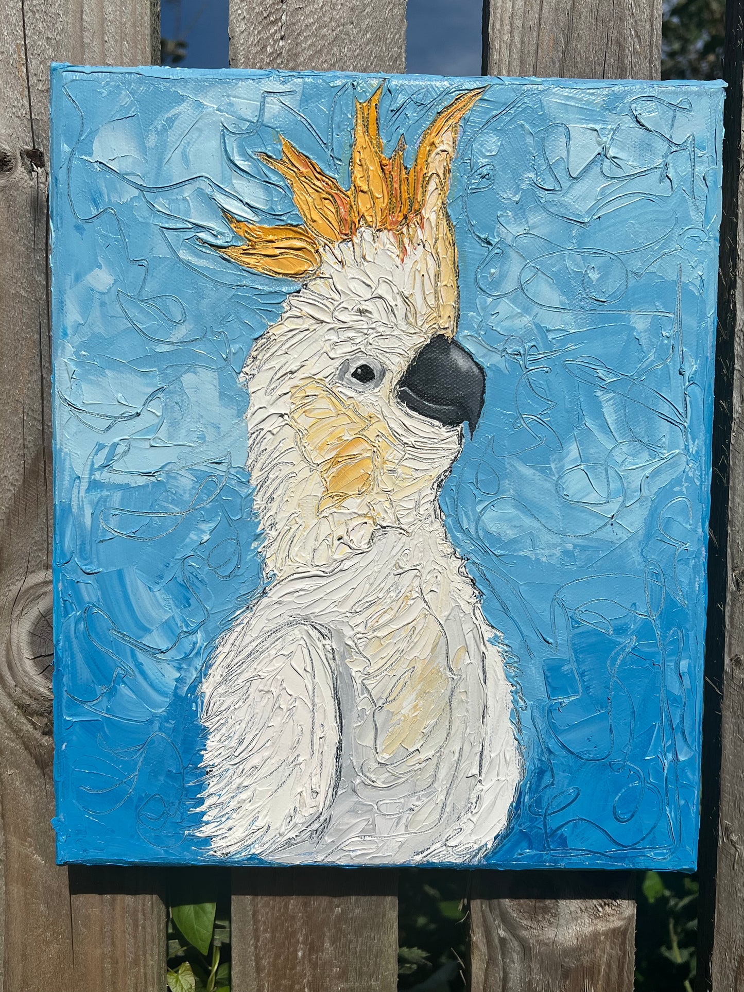 Crowned Cockatoo - 12"x10"