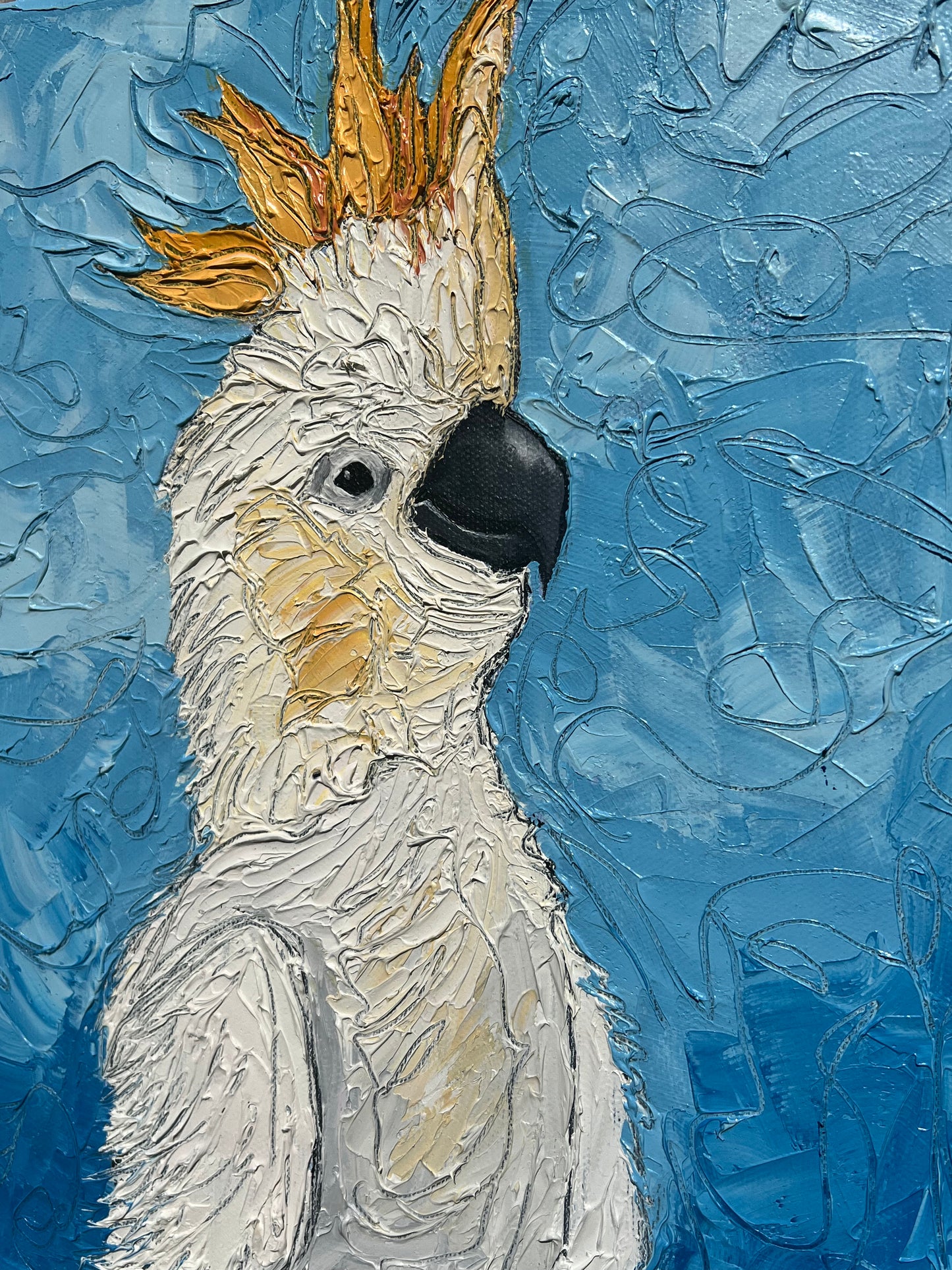 Crowned Cockatoo - 12"x10"