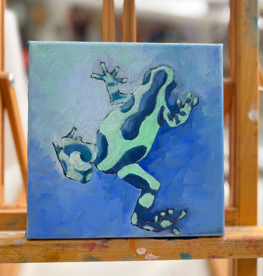 Blue Frog - 6"x6"