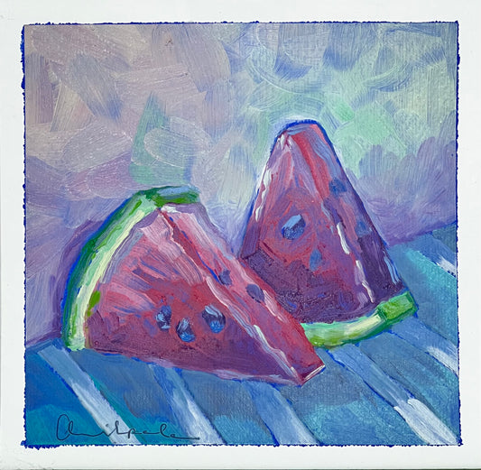 Water Melon slices  - 7"x7"