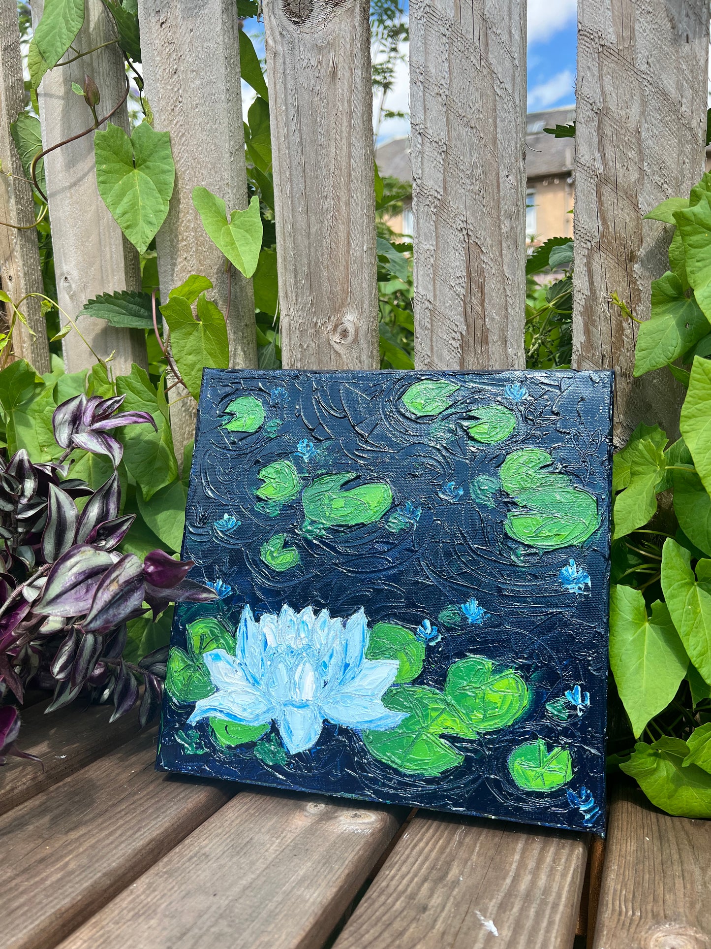 White Water Lilly - 10"x10"