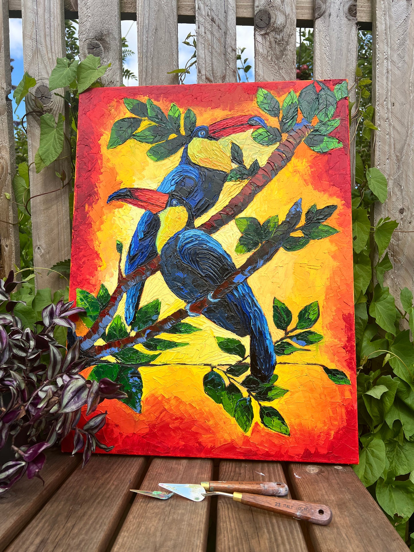 Toucan paradise - 24"x18"