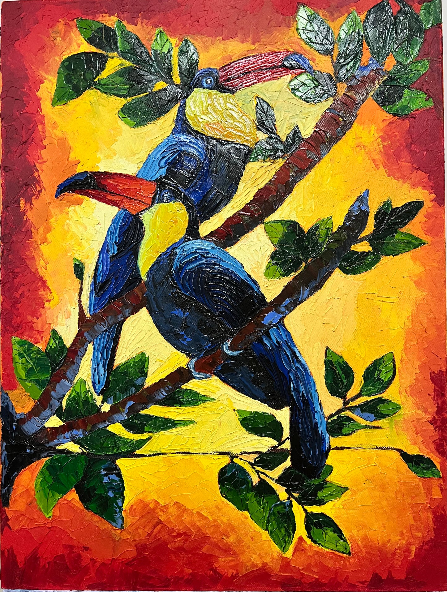 Toucan paradise - 24"x18"