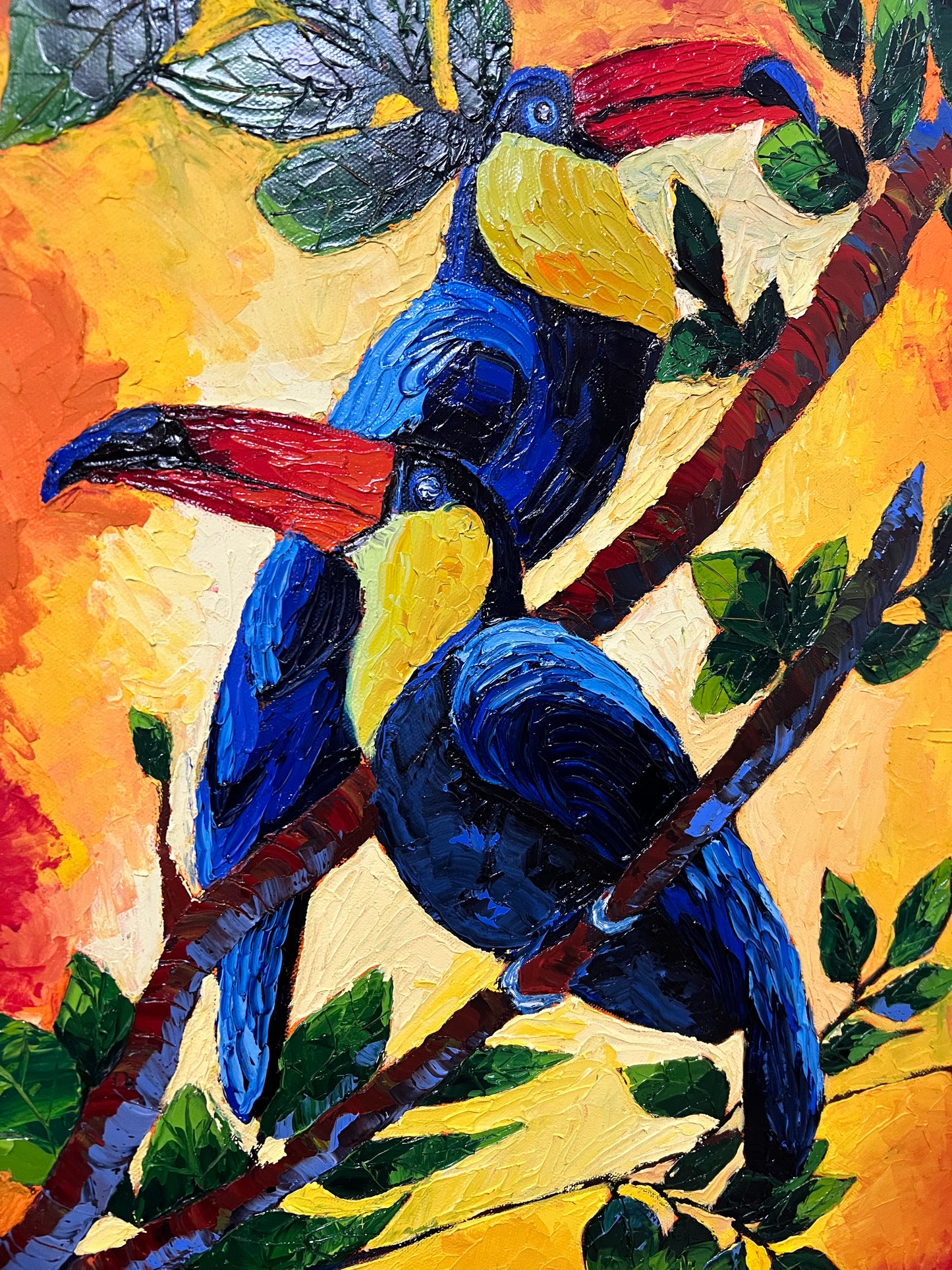 Toucan paradise - 24"x18"