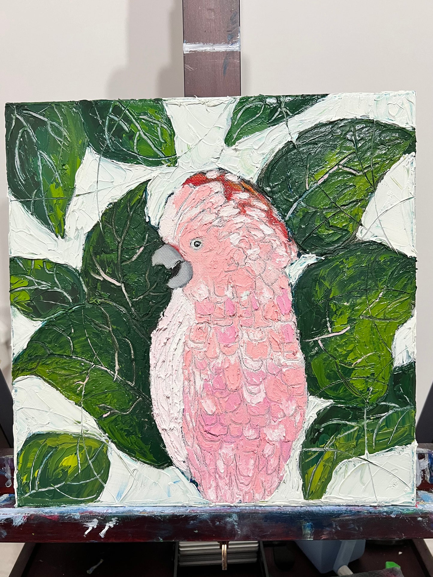 Pink Cockatoo - 10"x10"