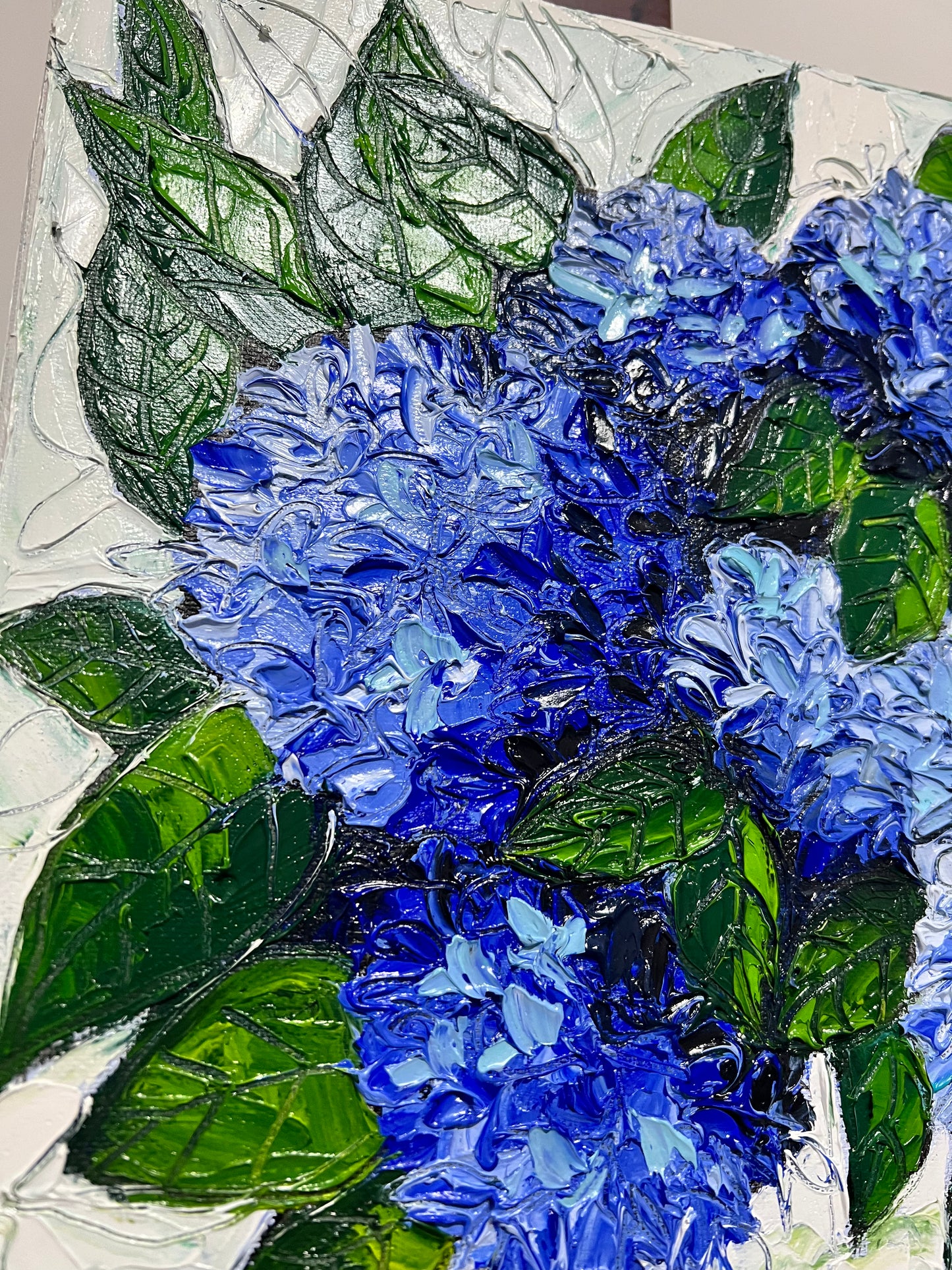 Blue Hydrangea - 10"x10"