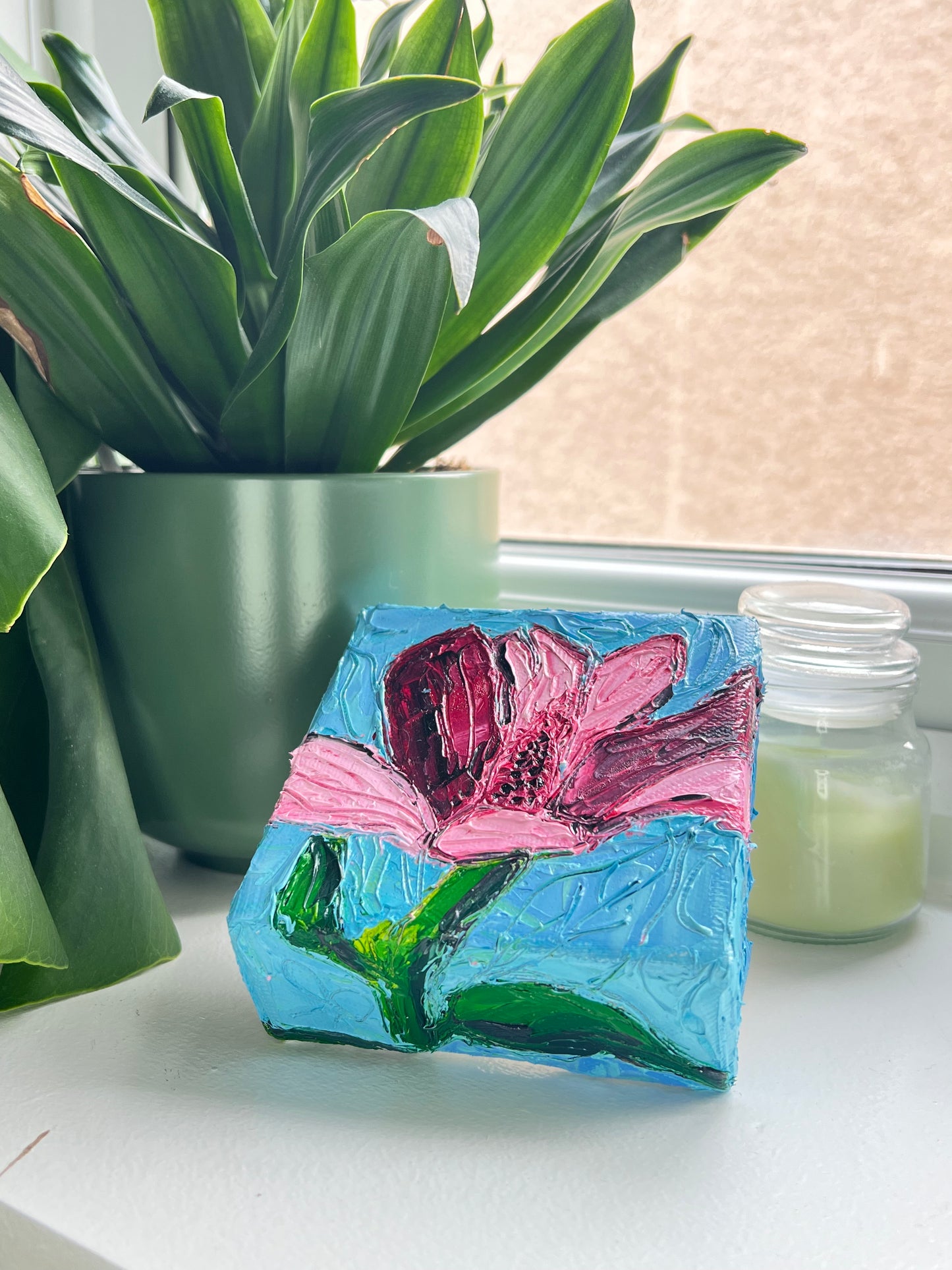 Pink Magnolia - 4" x 4"